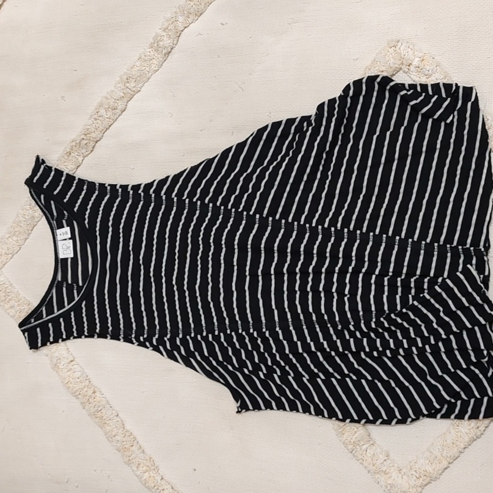 BP Black and White Striped Top